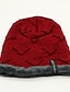 cheap Men&#039;s Hats-Men&#039;s Beanie Hat Black Wine Cotton Pure Color Knitted Stylish Casual Outdoor Daily Pure Color Warm