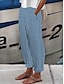 זול תחתונים גרפיים-בגדי ריקוד נשים מכנסי פשתן מכנסיים רחבים דמוי פשתן בג&#039;י דפוס באורך מלא לבן קיץ