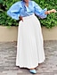 cheap Maxi Skirts-Women&#039;s Skirt Swing Pleated Maxi Black White Wine Purple Skirts Fashion Casual Daily S M L