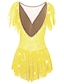 Χαμηλού Κόστους Καλλιτεχνικό πατινάζ-Φόρεμα για φιγούρες πατινάζ Γυναικεία Κοριτσίστικα Patinaj Φορέματα Σύνολα Βιολετί Μαύρο Λευκό Άνοιγμα πίσω Σπαντέξ Ελαστικό Νήμα Υψηλή Ελαστικότητα Εκπαίδευση Ανταγωνισμός Ενδυμασία πατινάζ
