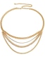 preiswerte Damengürtel-Damen Kettengürtel Metallkette Bucket aus Metall Kristall-Strass Brautkleider schlicht Party Täglich Silber Gold