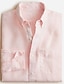 cheap Cotton Linen Shirt-Men&#039;s Linen Shirt Casual Shirt Summer Shirt White Pink Sky Blue Long Sleeve Plain Tab Collar Spring &amp; Summer Casual Daily Clothing Apparel