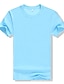 voordelige Casual T-shirts voor heren-Voor heren T-shirt Effen / effen kleur Ronde hals Casual Dagelijks Korte mouw Pure Kleur Kleding Basic Katoen Buiten Casual