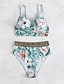 cheap Bikini Sets-Women&#039;s Normal Swimwear Bikini Shorts Swimsuit 2 Piece Printing Floral Beach Wear Push Up Bathing Suits
