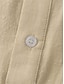 abordables Camisas Popover para Hombres-Hombre Camisa Camisa de cuello chino Camisa de cuello mandarín Camisa de verano Camisa casual Negro Blanco Verde Claro Azul Piscina Naranja Manga Corta Plano Cuello alto Vacaciones Diario Ropa