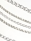 abordables Cinturones de mujer-Mujer Cinturón de cadena Cadena de metal Cubo de metal diamantes de imitación de cristal Casual Fiesta Diario Plata Dorado