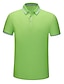 abordables polo clásico-Hombre POLO Camiseta de golf Casual Festivos Diseño Manga Corta Moda Básico Plano Secado rápido Verano Ajustado Azur Fuego rojo Negro Blanco Amarillo Verde Claro POLO