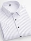 billige Skjorter til mænd-Herre Jakkesætsskjorter Sort Hvid Lysegrøn Kortærmet Ensfarvet / almindelig farve Aftæpning Forår sommer Bryllup Kontor og karriere Tøj