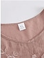 cheap Women&#039;s Loungewear-Women&#039;s 2 Piece Loungewear Sets Plus Size Pajama Pure Color Breathable Crew Neck Short Sleeve T-Shirt and Wide Leg Pants Fashion Casual Comfort Street Daily Date Summer Spring Lotus Pink Pink 4XL