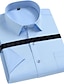 baratos Camisas masculinas de negócios-Homens Saia camisa de botão camisa de colarinho Preto Branco Amarelo Manga Curta Tecido Decote Quadrado Verão Casamento Trabalho Roupa Imprimir