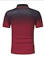ieftine Polo clasic pentru bărbați-Bărbați Polo sport Tricou POLO Casual Concediu Rever Manșon scurt Modă De Bază Bloc Culoare Buton Buzunar Vară Fit regulat Roșu Vin Alb Negru-Alb Gri Polo sport