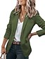 cheap Women&#039;s Blazer&amp;Suits-Women&#039;s Casual Blazers Clean Fit Fall Open Front Long Sleeve Work Office Jackets Coat claret Dark Grey White Black Blue Traditional / Classic Daily Buttoned Front Turndown Regular Fit S M L XL XXL