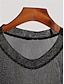 economico Magliette casual da uomo-Per uomo maglietta T-shirt Maglia a maniche lunghe Liscio Girocollo Strada Da mare Manica lunga Trasparente Abbigliamento Di tendenza Originale Essenziale