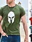 preiswerte Herren -Grafik -T -Shirt-Herren T Shirt Tee Legerer Stil Klassicher Stil Cooles Hemd Graphic spartanisch Rundhalsausschnitt Bekleidung Print Übergröße Fitnessstudio Kurzarm Designer Vintage Klassisch Brautkleider schlicht