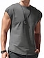 baratos Camisetas masculinas casuais-Homens Camiseta T-shirt Tecido Gola Redonda Rua Férias Alças Roupa Moda Designer Básico