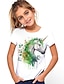 Χαμηλού Κόστους κοριτσίστικα 3d μπλουζάκια-Κοριτσίστικα 3D Ζώο Άλογο Κοντομάνικη μπλούζα Κοντομάνικο 3D εκτύπωση Καλοκαίρι Άνοιξη Ενεργό Μοντέρνα χαριτωμένο στυλ Πολυεστέρας Παιδιά 3-12 χρόνια ΕΞΩΤΕΡΙΚΟΥ ΧΩΡΟΥ Καθημερινά Εσωτερικό Κανονικό
