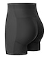 abordables Shorts de mujer-Mujer Pantalones cortos con glúteos Fajas Alta cintura Corto Negro