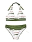 preiswerte Bikini-Sets-Damen Normal Badeanzug Bikinis Kurze Hosen Bademode 2 teilig Print Batik Strandbekleidung Sommer Badeanzüge