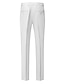 abordables Costumes Homme-Costumes de mariage blancs pour hommes, 3 pièces, couleur unie, coupe standard, simple boutonnage, un bouton, 2024