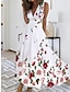 cheap Print Dresses-Women&#039;s Casual Dress A Line Dress Tank Dress Print V Neck Maxi long Dress Daily Date Sleeveless Summer Spring