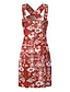 cheap Print Dresses-Women&#039;s Shift Dress Graphic Print Halter Neck Mini Dress Daily Vacation Sleeveless Summer Spring