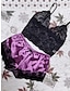 Χαμηλού Κόστους Γυναικεία Ρούχα Ύπνου-γυναικείο μπλουζάκι πιτζάμα και παντελόνι 2 τμχ καθαρό χρώμα μόδα ζεστό casual σπίτι καθημερινό κρεβάτι σατέν που αναπνέει τιράντες αμάνικο λουράκι σορτς εξώπλατο καλοκαίρι άνοιξη μαύρο ροζ