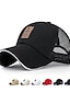 ieftine Şapcă de baseball pentru bărbaţi-Bărbați Palarie Snapback Șapcă de baseball Căciulă de camioner Șapcă din plasă Negru Alb Poliester Spate plasă Călătorie Stiluri de Plajă În aer liber Vacanță Simplu Ajustabile Cremă Cu Protecție