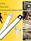 billige Utvalgt samling-sensor nattlampe 1 pakke usb oppladbar magnetisk veggbevegelse garderobelys under led skaplys batteridrevne nattlys for soveromsgarderobetrapper
