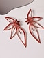 cheap Earrings-1 Pair Rhinestone Alloy Leaf Statement Earrings For Women&#039;s Party Evening Daily