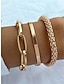 baratos Pulseiras e pulseiras-Mulheres Braceletes Moda Ao ar livre Geometria Bracelete