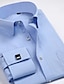 economico Camicie eleganti da uomo-Per uomo Camicia Camicie LF-16 jacquard blu Collo interno scozzese giallo LF-21 LF-17 jacquard rosa Manica lunga Colletto Matrimonio Abbigliamento