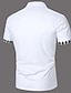 tanie klasyczna koszulka polo-Męskie Koszulka polo Koszula golfowa Codzienny Święto Klapa Krótki rękaw Moda Podstawowy Równina Klasyczny Lato Regularny Czarny Biały Granatowy Koszulka polo