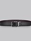 abordables Ceintures pour homme-Ceinture habillée pour hommes ceinture en cuir décontractée rétro ceinture à cliquet double face alliage de peau de vache noire boucle ardillon ceinture élégant gentleman