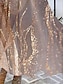 billige Kjoler med trykt mønster-Dame Uformell kjole Kjole med A-linje Nyanse Trykt mønster V-hals Maxikjole Daglig Stevnemøte Ermeløs Sommer Vår