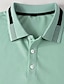 cheap Classic Polo-Men&#039;s Sport Polo Golf Shirt Casual Holiday Lapel Long Sleeve Fashion Basic Plain Button Summer Regular Fit Apple Green Black White Sky Blue Sport Polo