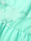 billiga enkla klänningar-Dam Vit klänning Spetsklänning Vardagsklänning Mini klänning Svart Grön Ljusblå Halvlång ärm Ren färg Kontrast spets Sommar Vår Rund hals Stylish Semester Lös passning 2023 S M L XL XXL 3XL 4XL 5XL
