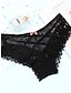 cheap Panties-Women&#039;s Sexy Lingerie Panties Pure Color Lovers Hot Home Bed Valentine&#039;s Day Lace Breathable Hole Summer Spring Black White