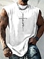 abordables Camisetas 3D de hombre-Hombre Top Camiseta sin mangas para hombre Graphic Fe Cuello Barco Ropa Impresión 3D Diario Deportes Sin Mangas Estampado Moda Design Músculo