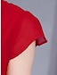 preiswerte schlichte Kleider-Damen Maxikleid Weißes Kleid Casual kleid Chiffon-Kleid Einfarbig Brautkleider schlicht Reifen Outdoor Täglich Wochenende Rüschen Kurzarm V Ausschnitt Kleid Regular Fit Weiß Rosa Rote Sommer Frühling