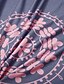 billige Boho-kjoler-Dame Maxikjole Lang kjole Maxikjole Uformell kjole T skjortekjole Boho-kjole Print kjole Mote Bohemsk Fritid utendørs Feriereise Daglig Løstsittende Blomstret Kortermet V-hals Himmelblå Kakifarget Grå