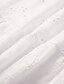 halpa yksinkertaiset mekot-naisten juhlamekko rento mekko pitsimekko minimekko valkoinen beige 3/4-pituinen hihakirjonta rypytetty kesä kevät syksy v kaula muoti häät kesämekko toimisto 2023 s m l xl 2xl 3xl