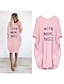 ieftine Cămăși și bluze de noapte pentru femei-Pentru femei Pijamale loungewear Camasa de noapte Scrisă Modă Simplu De Bază Casă Zilnic Vacanță Poliester Trage pe dreapta Vară Primăvară Roșu Claret Roșu portocaliu