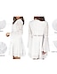 tanie proste sukienki-damska szyfonowa sukienka biały czarny długi rękaw czysty kolor frędzle frędzle patchwork letnia wiosna dekolt w serek gorąca, seksowna jesienna sukienka szczupła 2023 s ml xl / letnia sukienka