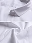 voordelige Overhemden voor heren-Voor heren Overhemd Zwart Wit Marineblauw Korte mouw Revers Zomer Bruiloft Toimisto &amp; ura Kleding