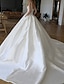 cheap Wedding Dresses-Royal Style Formal Wedding Dresses Ball Gown Square Neck Sleeveless Chapel Train Satin Bridal Gowns With Solid Color 2023