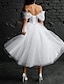 billige Brudekjoler-brudebruser enkle brudekjoler brudekjoler a-line scoop-neck ærmeløs te-længde satin brudekjoler med ensfarvet 2024