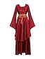 cheap Medieval-Vintage Inspired Medieval Ball Gown Cocktail Dress Vintage Dress Dress Costume Prom Dress Cosplay Outlander Women&#039;s Cosplay Costume Dress