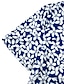 preiswerte Bedruckte Kleider-Damen Casual kleid Midikleid Blau Kurzarm Blumen Rüschen Frühling Sommer Rundhalsausschnitt Basic 2023 S M L XL XXL 3XL