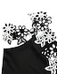 cheap Plain Dresses-Women&#039;s Black Dress Summer Dress Contrast Lace Strap Mini Dress Cold Shoulder Daily Date Sleeveless Summer Spring