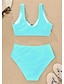 olcso Bikiniszettek-Női Szabályos Fürdőruha Bikini Fürdőruha 2 db Nyomtatás Leopárd Strandruházat Nyár Fürdőruhák